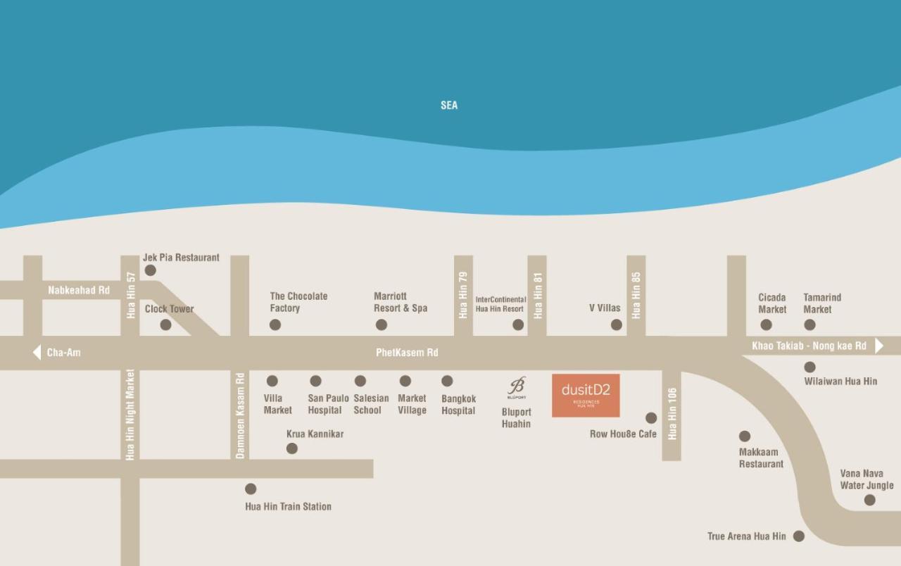 Huahin Dusitd2 Residences, Apartments Near Beach Exterior foto